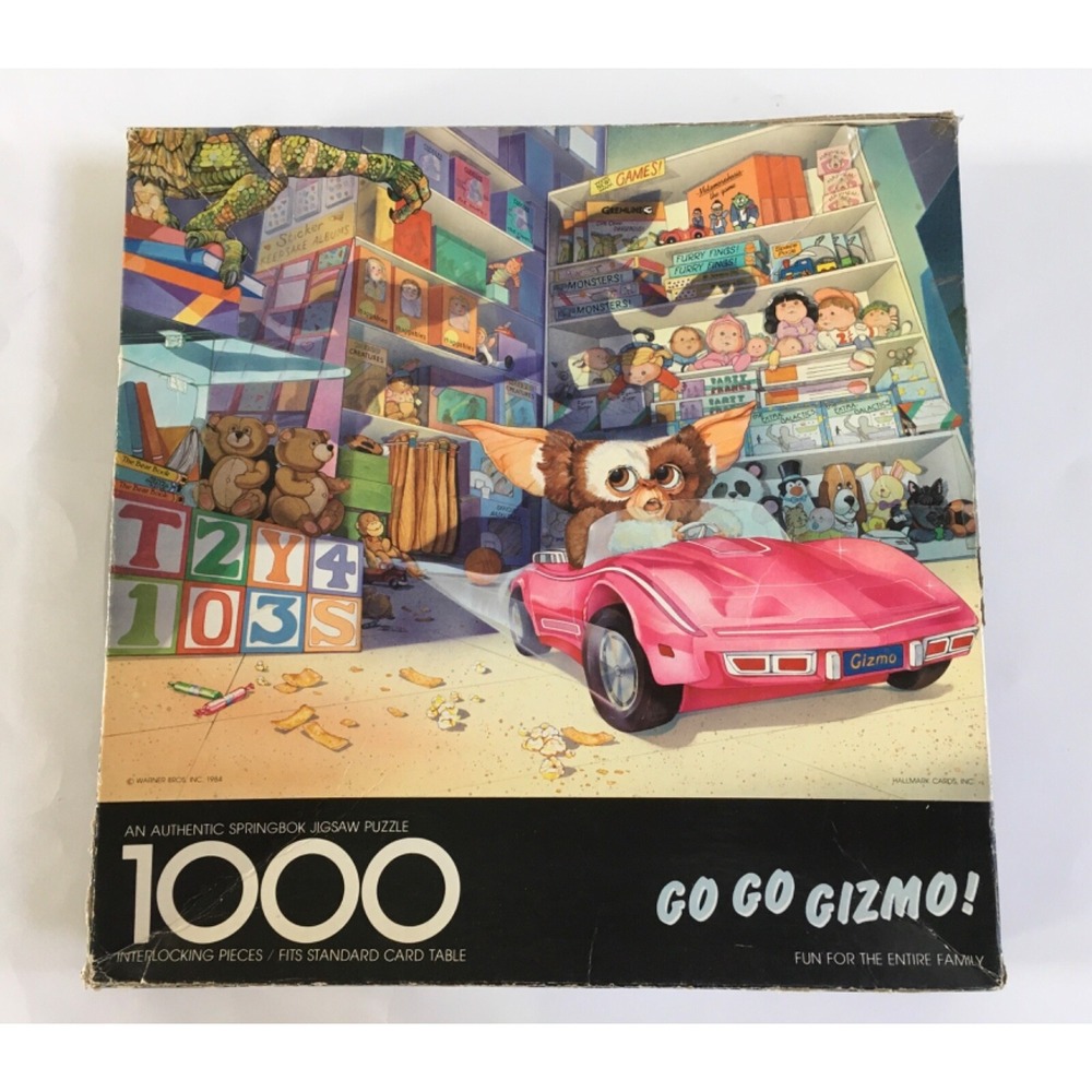 Vintage 1984 SPRINGBOK Go Go Gizmo 1000 Piece Jigsaw Puzzle